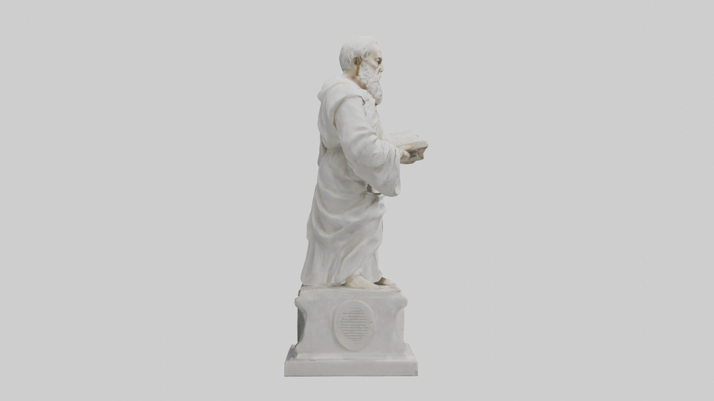 Famed Philosopher statue model 3D model