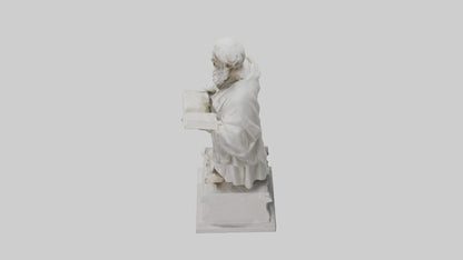 Famed Philosopher statue model 3D model