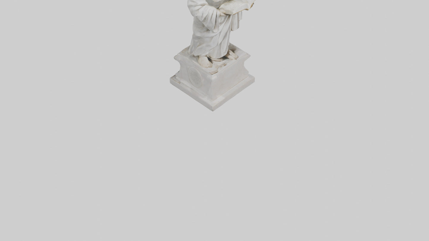 Famed Philosopher statue model 3D model