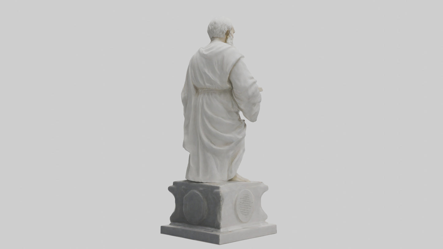 Famed Philosopher statue model 3D model