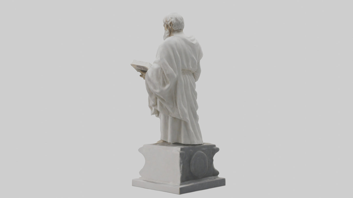 Famed Philosopher statue model 3D model
