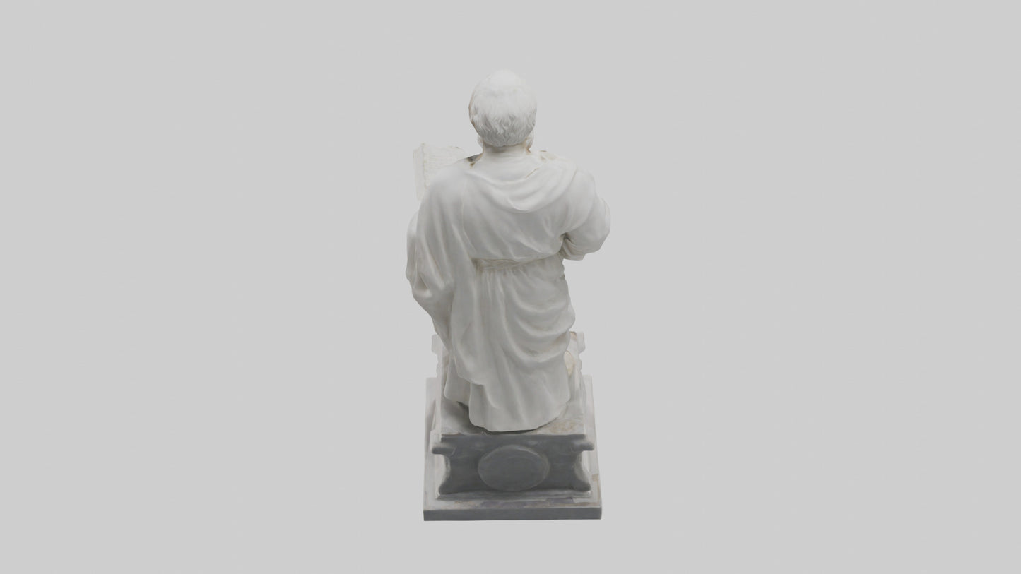 Famed Philosopher statue model 3D model