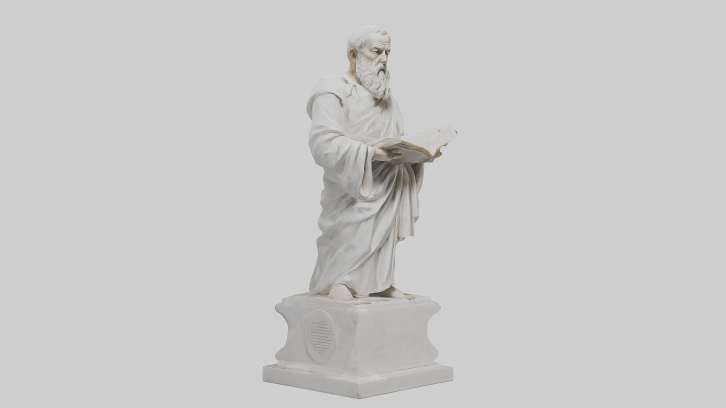 Famed Philosopher statue model 3D model