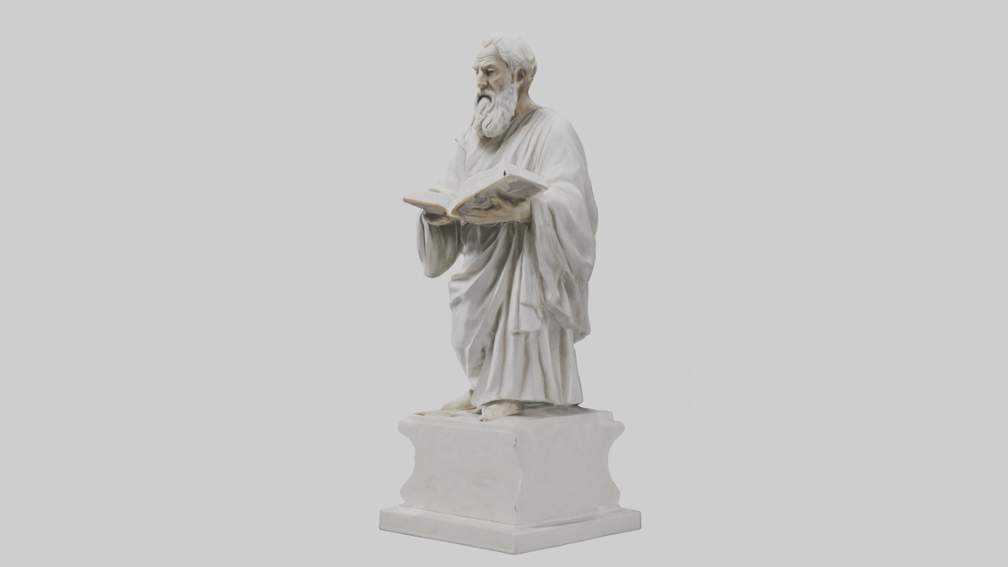 Famed Philosopher statue model 3D model