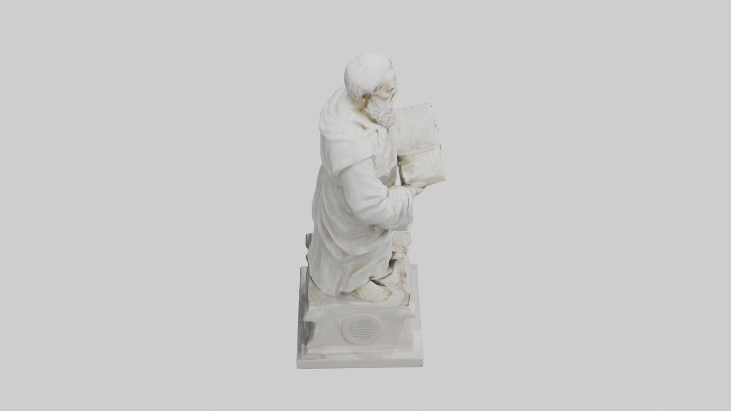 Famed Philosopher statue model 3D model