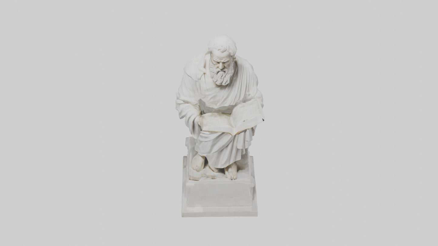 Famed Philosopher statue model 3D model