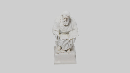 Famed Philosopher statue model 3D model