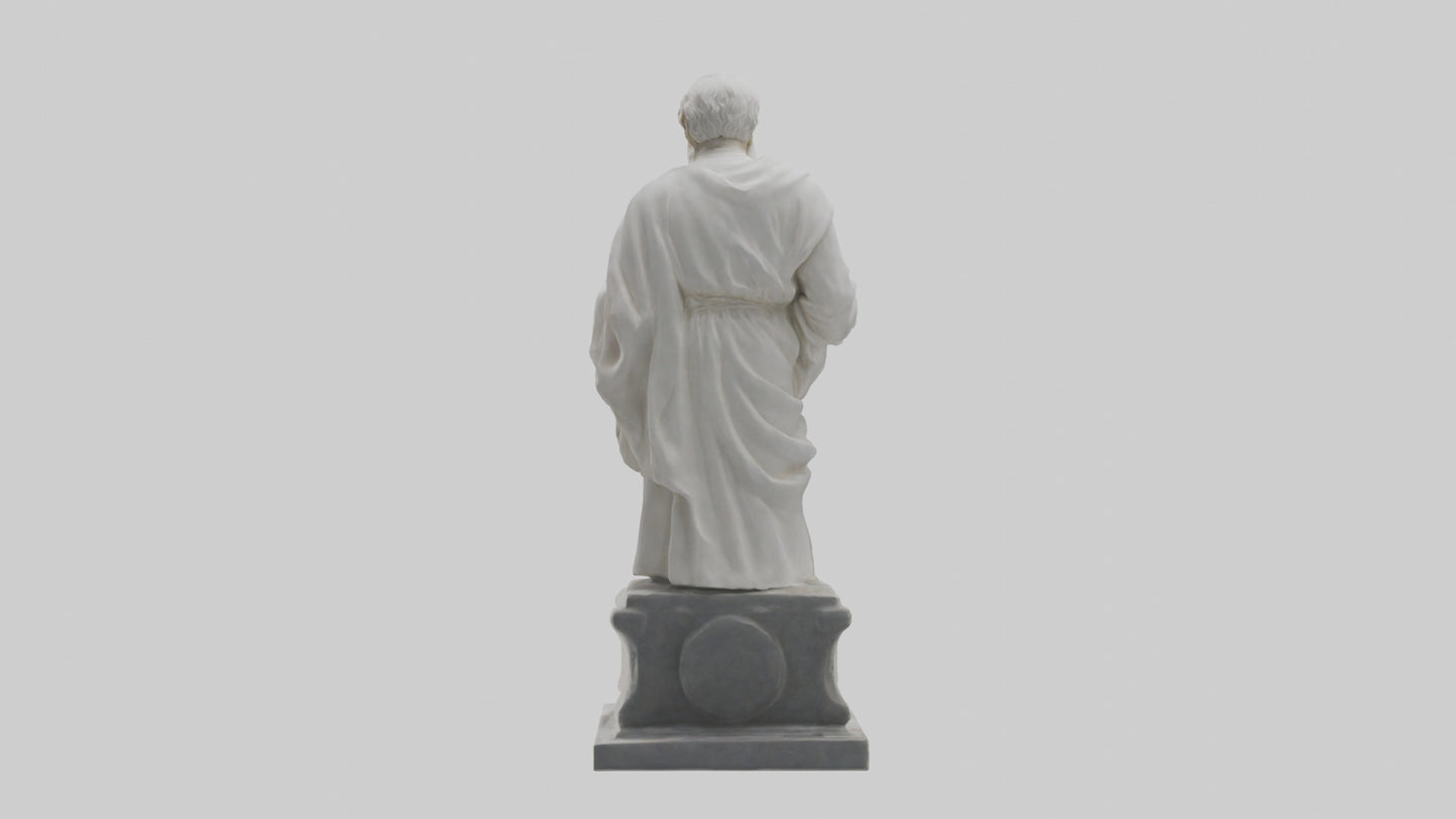 Famed Philosopher statue model 3D model