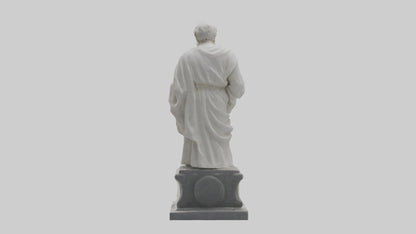Famed Philosopher statue model 3D model