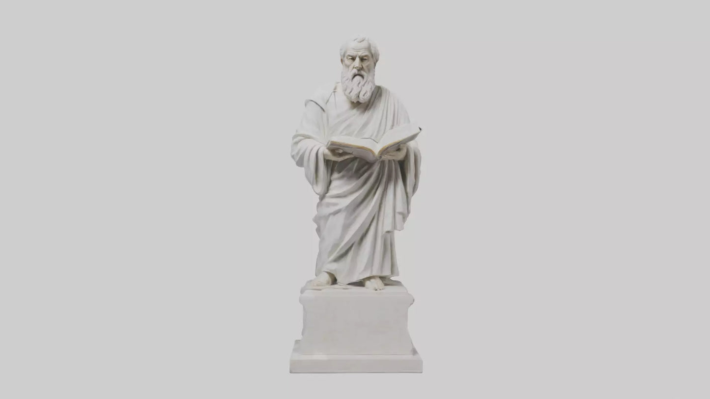 Famed Philosopher statue model 3D model