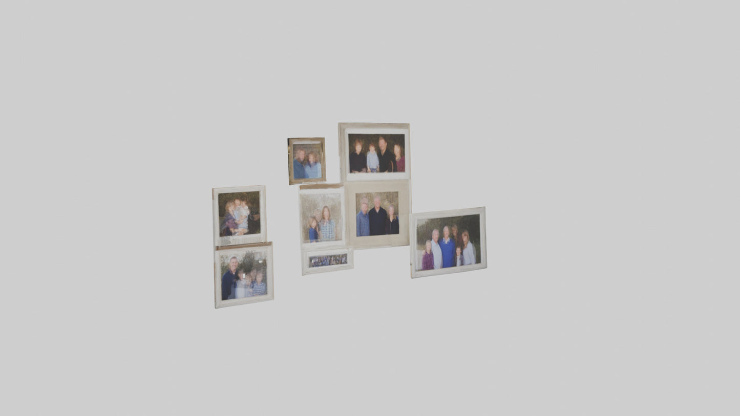 Family Photo Wall 3D model