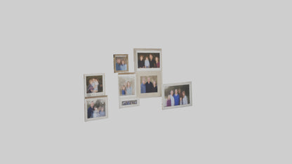 Family Photo Wall 3D model
