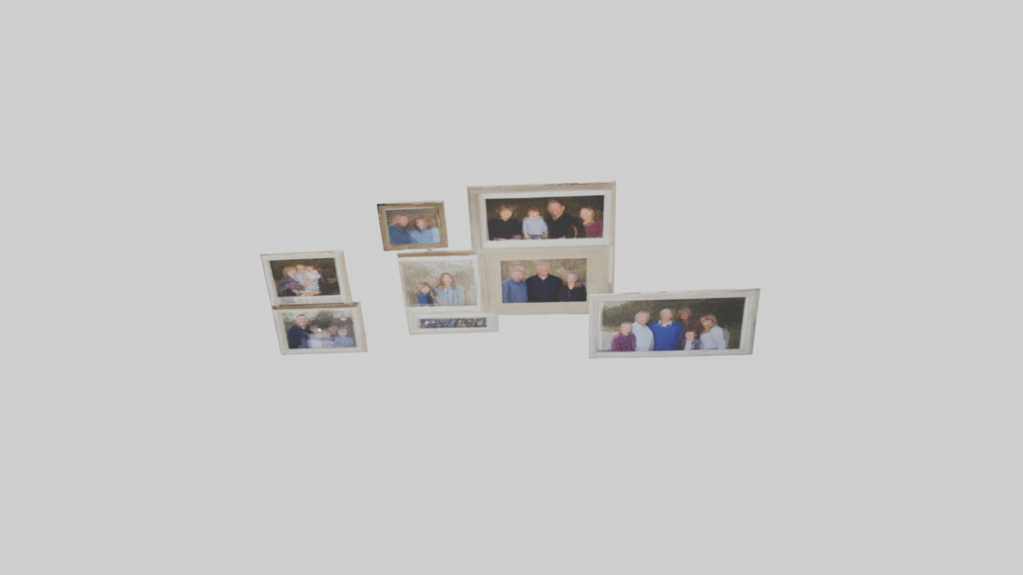 Family Photo Wall 3D model