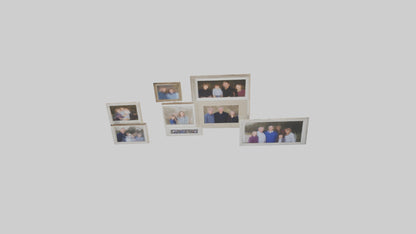 Family Photo Wall 3D model