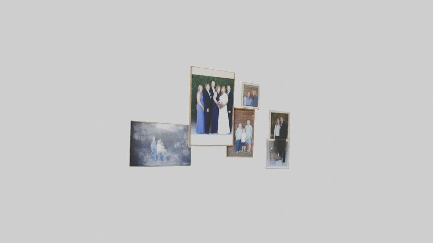Family Photo Wall 3D model
