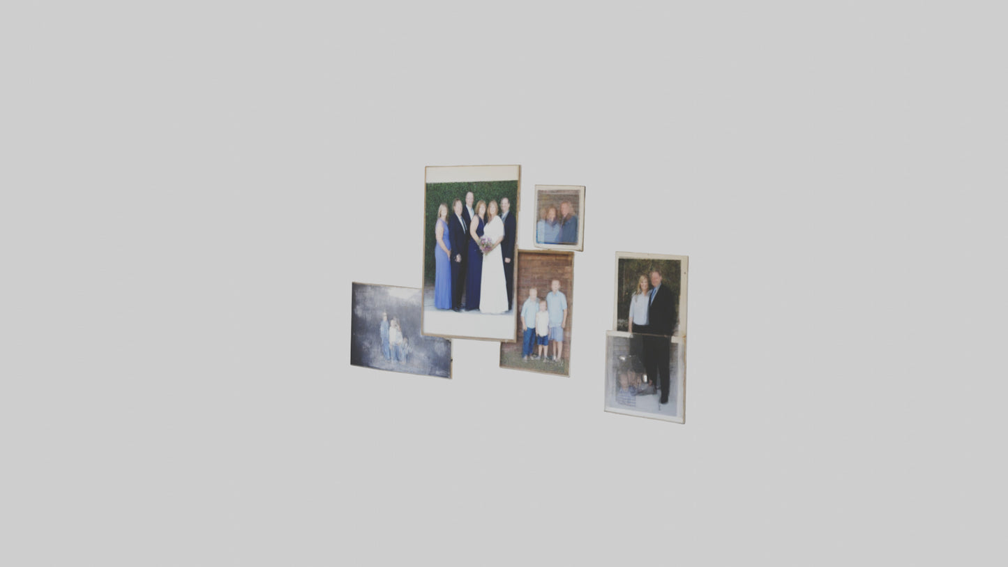 Family Photo Wall 3D model