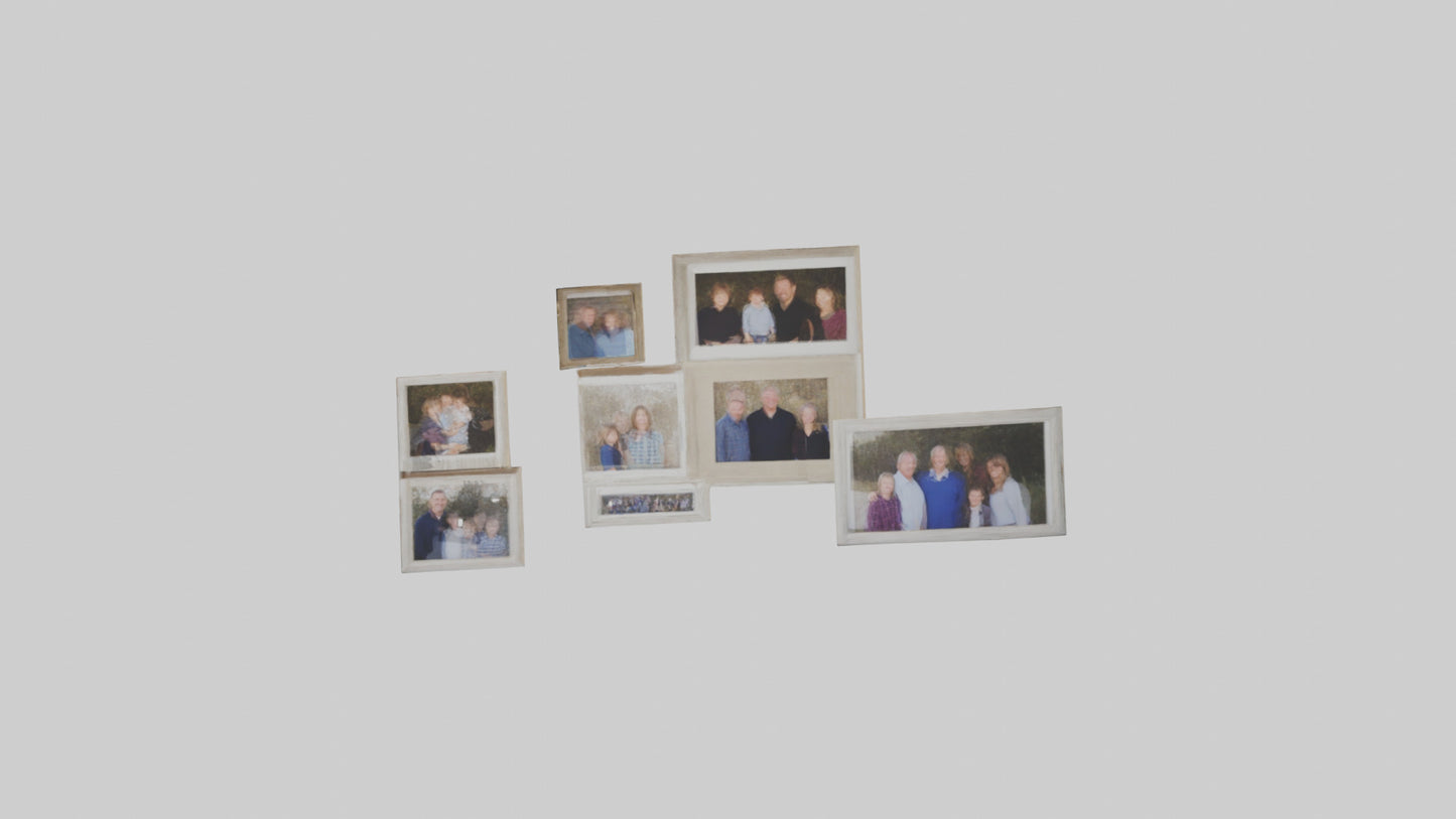 Family Photo Wall 3D model