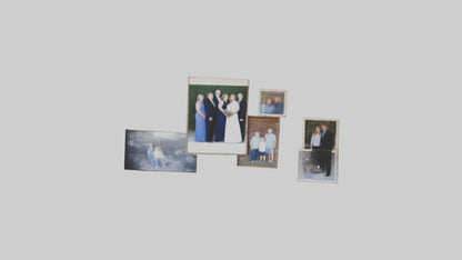 Family Photo Wall 3D model