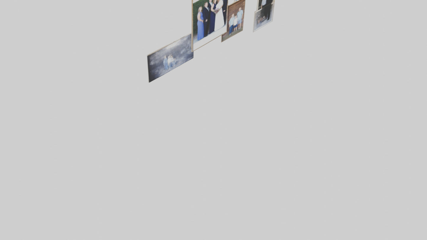 Family Photo Wall 3D model