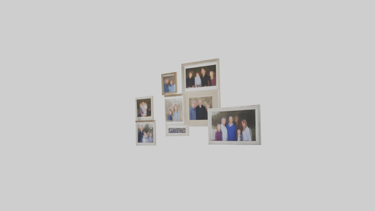 Family Photo Wall 3D model