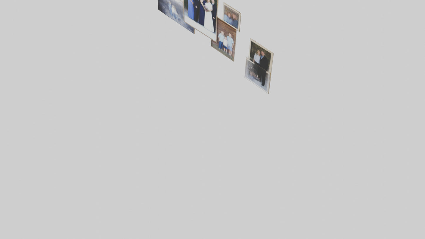 Family Photo Wall 3D model