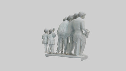 Family Statue model 3D model