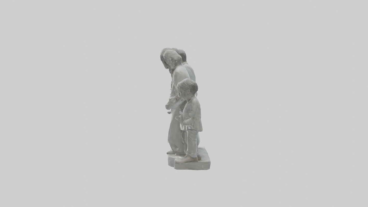 Family Statue model 3D model
