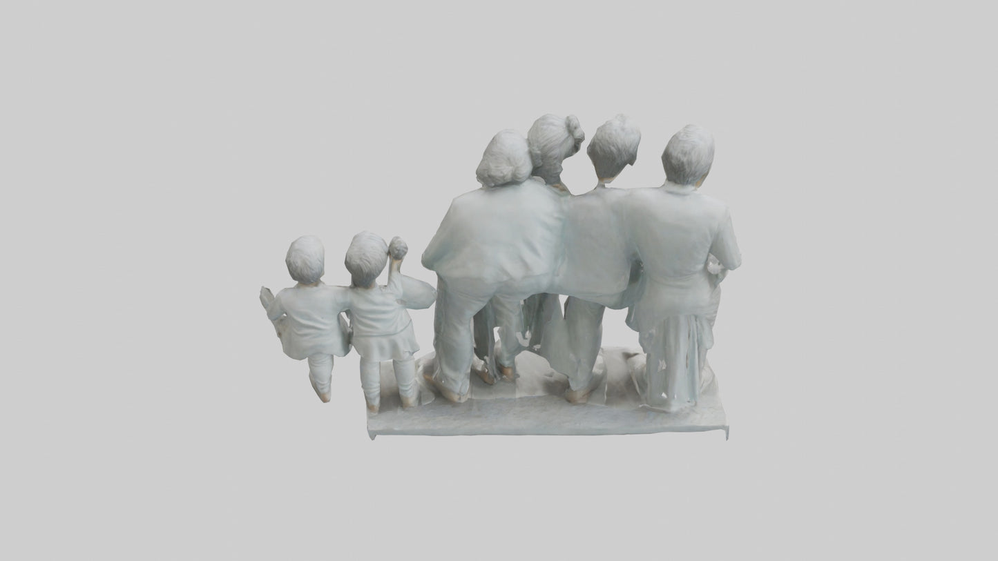 Family Statue model 3D model