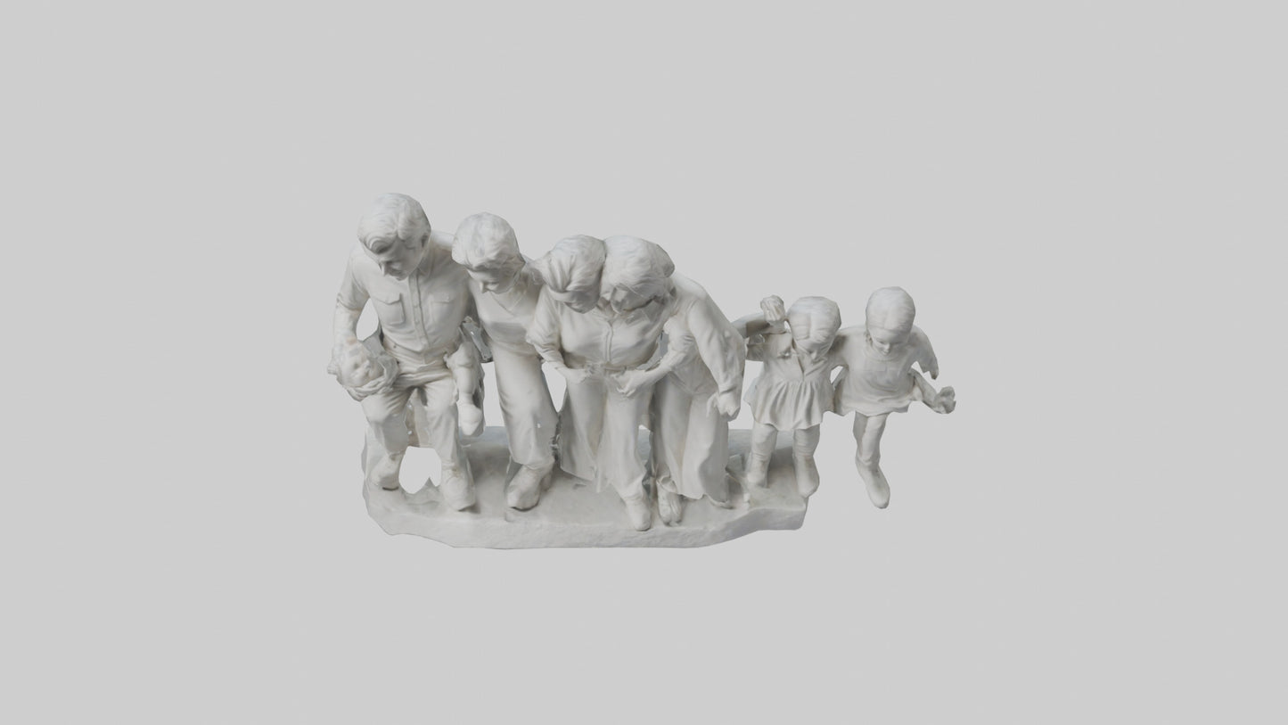 Family Statue model 3D model