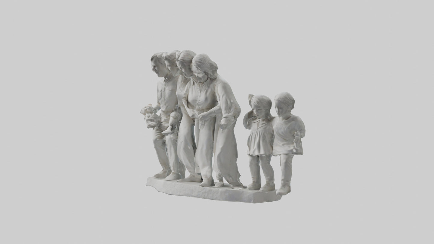 Family Statue model 3D model