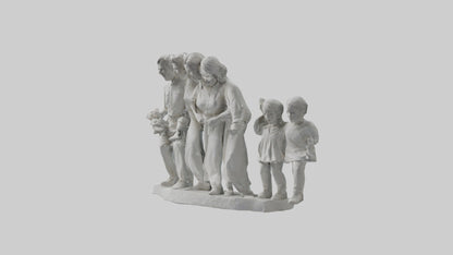 Family Statue model 3D model