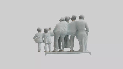 Family Statue model 3D model