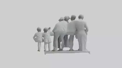 Family Statue model 3D model