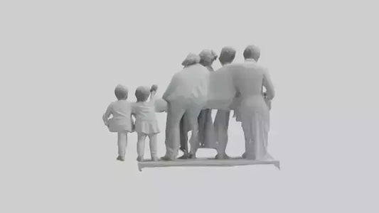 Family Statue model 3D model