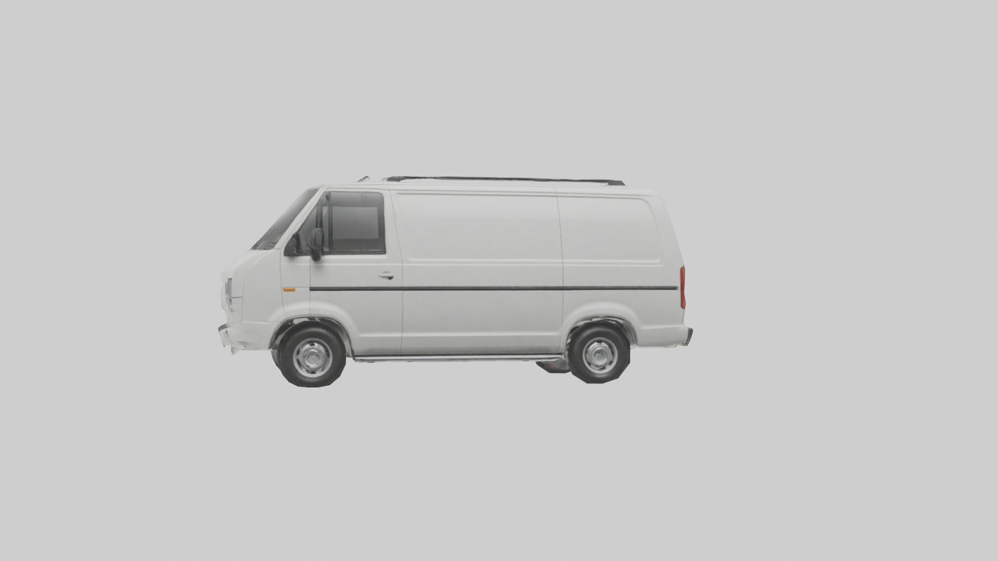 3D model Family Van with Sliding Doors model VR / AR / low-poly