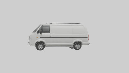 3D model Family Van with Sliding Doors model VR / AR / low-poly
