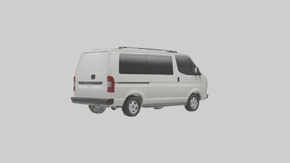 3D model Family Van with Sliding Doors model VR / AR / low-poly