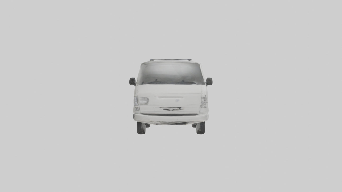 3D model Family Van with Sliding Doors model VR / AR / low-poly