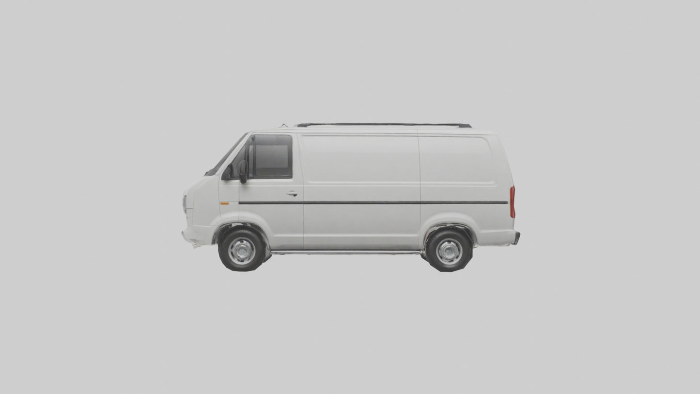 3D model Family Van with Sliding Doors model VR / AR / low-poly