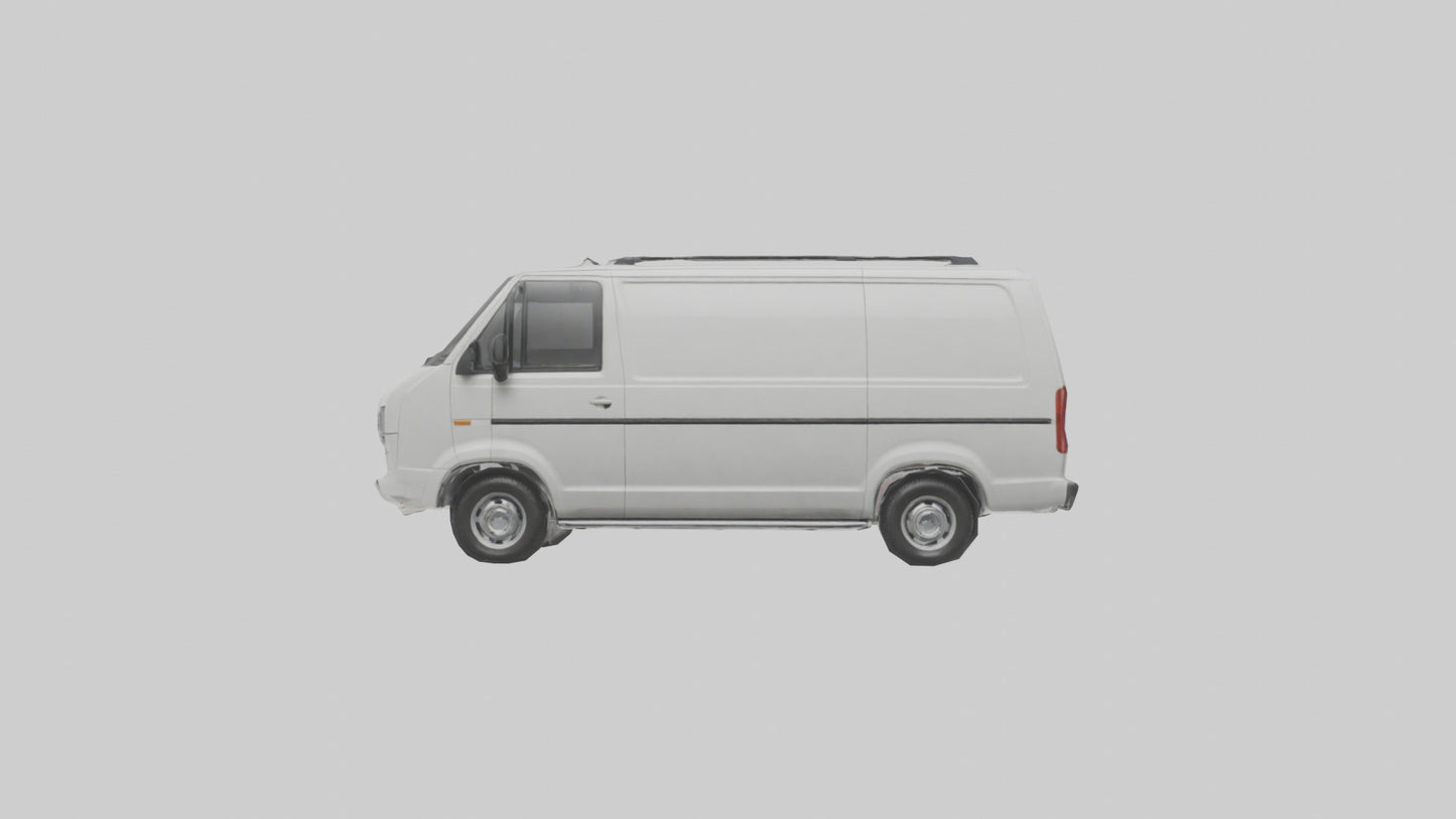 3D model Family Van with Sliding Doors model VR / AR / low-poly