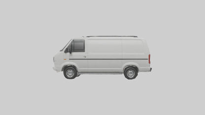 3D model Family Van with Sliding Doors model VR / AR / low-poly