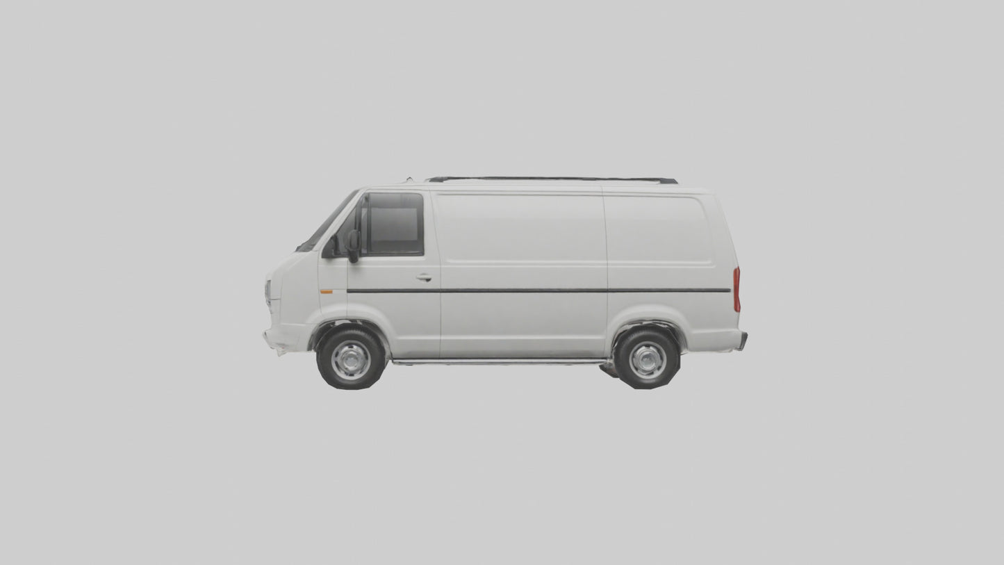3D model Family Van with Sliding Doors model VR / AR / low-poly