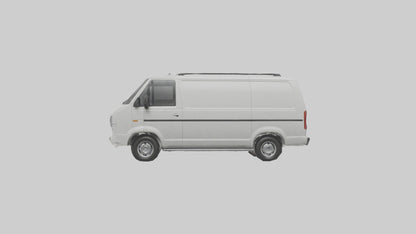 3D model Family Van with Sliding Doors model VR / AR / low-poly
