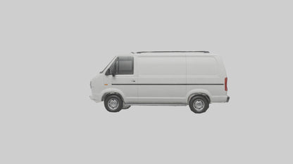 3D model Family Van with Sliding Doors model VR / AR / low-poly