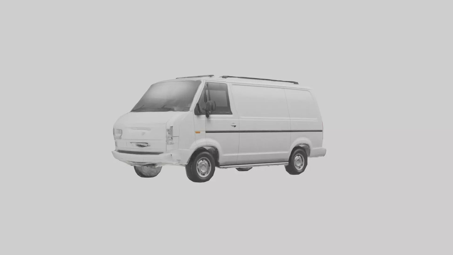 3D model Family Van with Sliding Doors model VR / AR / low-poly
