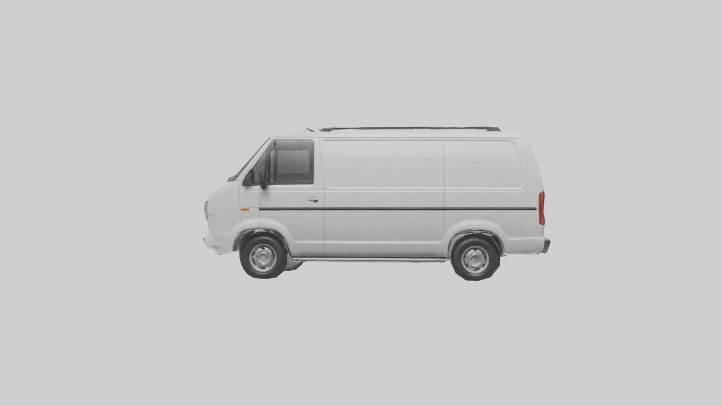 3D model Family Van with Sliding Doors model VR / AR / low-poly