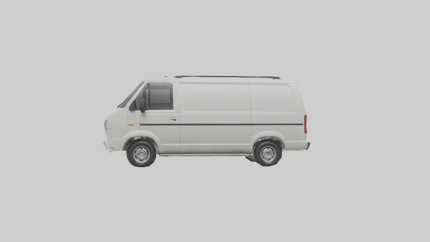 3D model Family Van with Sliding Doors model VR / AR / low-poly