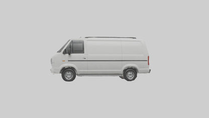 3D model Family Van with Sliding Doors model VR / AR / low-poly