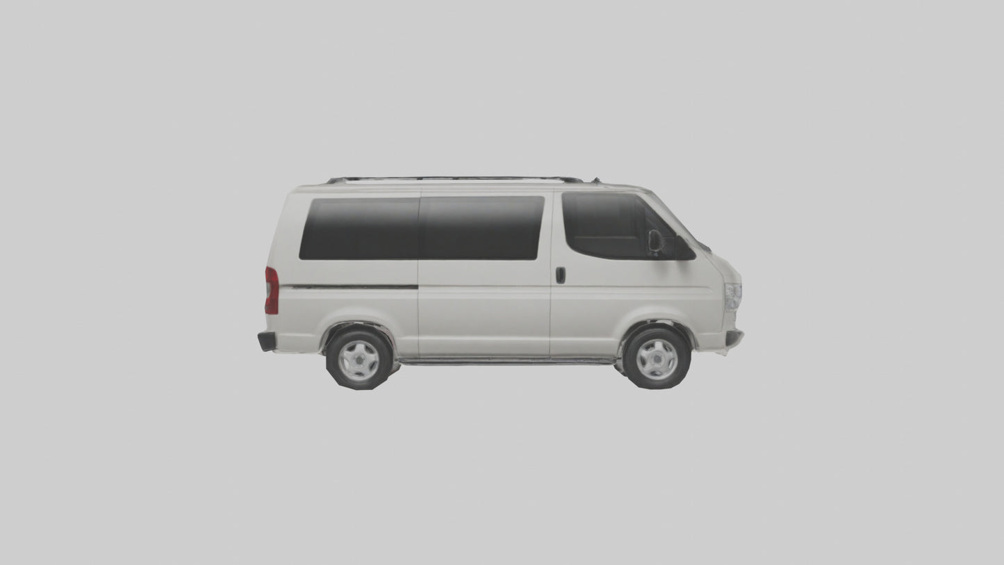 3D model Family Van with Sliding Doors model VR / AR / low-poly