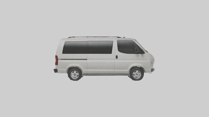 3D model Family Van with Sliding Doors model VR / AR / low-poly
